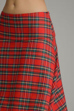 Load image into Gallery viewer, NEWEST ARRIVAL Red Christmas Plaid Maxi Skirt Set
