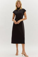 Load image into Gallery viewer, LAST ONE Black Mock Midi Dress
