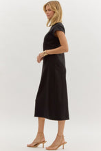Load image into Gallery viewer, LAST ONE Black Mock Midi Dress
