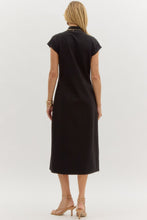 Load image into Gallery viewer, LAST ONE Black Mock Midi Dress

