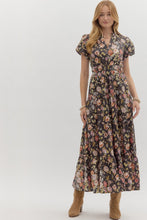 Load image into Gallery viewer, NEWEST ARRIVAL Brown Floral Maxi Dress
