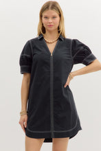 Load image into Gallery viewer, NEWEST ARRIVAL Black or Red Zipper Front Dress
