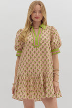 Load image into Gallery viewer, NEWEST ARRIVAL Burgundy Floral Print Ruffle Hem Dress

