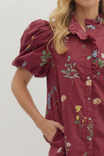 Load image into Gallery viewer, NEWEST ARRIVAL Hunter Green Floral Dress
