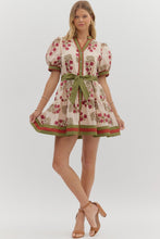 Load image into Gallery viewer, NEWEST ARRIVAL Fall Floral Ruffle Hem Dress
