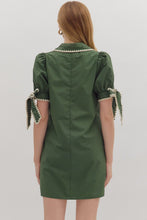 Load image into Gallery viewer, NEWEST ARRIVAL Olive Green Sleeve Tie Dress
