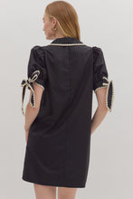 Load image into Gallery viewer, NEWEST ARRIVAL Black Sleeve Tie Dress
