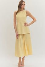 Load image into Gallery viewer, NEWEST ARRIVAL Yellow Layered Midi Dress
