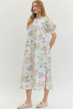 Load image into Gallery viewer, NEWEST ARRIVAL Off White Spring Floral Midi Dress

