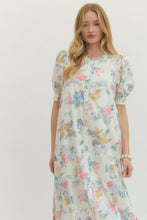 Load image into Gallery viewer, NEWEST ARRIVAL Off White Spring Floral Midi Dress
