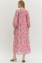 Load image into Gallery viewer, NEWEST ARRIVAL Pink Floral Midi Dress
