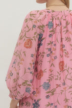 Load image into Gallery viewer, NEWEST ARRIVAL Pink Floral Midi Dress
