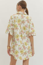Load image into Gallery viewer, NEWEST ARRIVAL Pink/Yellow Floral Denim Dress
