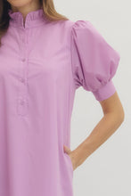 Load image into Gallery viewer, NEWEST ARRIVAL Lilac Ruffle Neck Midi Dress
