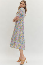 Load image into Gallery viewer, LAST ONE Lavender Floral Smocked Midi Dress
