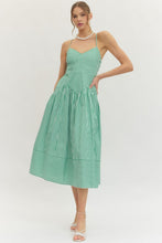 Load image into Gallery viewer, LAST ONE Green Striped Midi Dress
