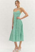 Load image into Gallery viewer, LAST ONE Green Striped Midi Dress
