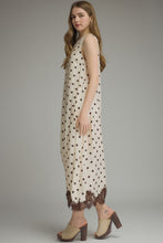 Load image into Gallery viewer, NEWEST ARRIVAL Polka Dot Lace Trim Maxi Dress

