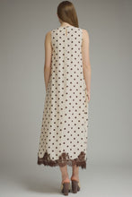 Load image into Gallery viewer, NEWEST ARRIVAL Polka Dot Lace Trim Maxi Dress
