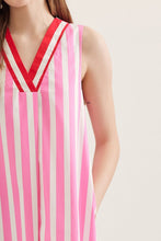 Load image into Gallery viewer, NEWEST ARRIVAL Pink/Red Striped Midi Dress
