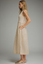Load image into Gallery viewer, NEWEST ARRIVAL Cream/Black Polka Dot Knit Contrast Midi Dress
