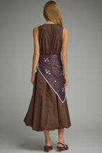 Load image into Gallery viewer, NEWEST ARRIVAL Brown Scarf Tie Midi Dress
