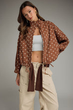 Load image into Gallery viewer, NEWEST ARRIVAL Brown Polka Dot Jacket

