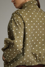 Load image into Gallery viewer, NEWEST ARRIVAL Olive Green Polka Dot Jacket
