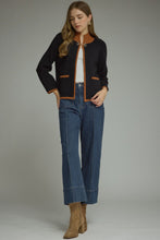 Load image into Gallery viewer, NEWEST ARRIVAL Black/Brown Front Hook Knit Sweater
