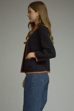 Load image into Gallery viewer, NEWEST ARRIVAL Black/Brown Front Hook Knit Sweater

