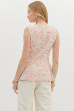 Load image into Gallery viewer, LAST ONE Pink Jacquard Long Button Down Vest
