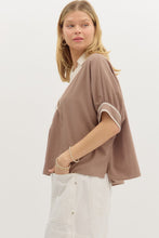 Load image into Gallery viewer, NEWEST ARRIVAL Taupe Dolman Sleeve Blouse
