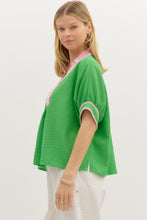 Load image into Gallery viewer, FINAL SALE Green Dolman Sleeve Blouse
