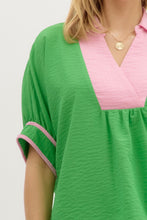 Load image into Gallery viewer, FINAL SALE Green Dolman Sleeve Blouse
