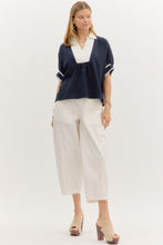Load image into Gallery viewer, NEWEST ARRIVAL Navy Dolman Sleeve Blouse
