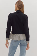 Load image into Gallery viewer, NEWEST ARRIVAL Black Contrast Mock Neck Sweater
