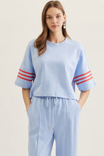 Load image into Gallery viewer, NEWEST ARRIVAL Blue/Red Striped Comfy Pants Set
