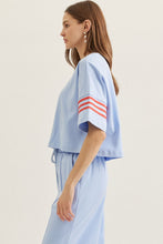 Load image into Gallery viewer, NEWEST ARRIVAL Blue/Red Striped Comfy Pants Set
