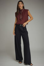 Load image into Gallery viewer, NEWEST ARRIVAL Burgundy Knit Polka Dot Scarf Top
