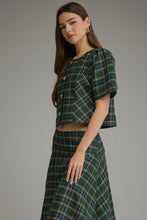Load image into Gallery viewer, NEWEST ARRIVAL Green Christmas Plaid Maxi Skirt Set
