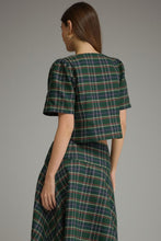 Load image into Gallery viewer, NEWEST ARRIVAL Green Christmas Plaid Maxi Skirt Set
