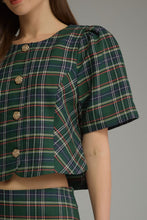 Load image into Gallery viewer, NEWEST ARRIVAL Green Christmas Plaid Maxi Skirt Set
