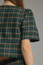 Load image into Gallery viewer, NEWEST ARRIVAL Green Christmas Plaid Maxi Skirt Set
