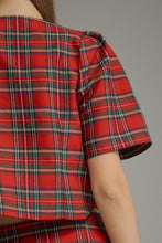 Load image into Gallery viewer, NEWEST ARRIVAL Red Christmas Plaid Maxi Skirt Set
