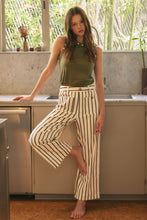 Load image into Gallery viewer, NEWEST ARRIVAL Olive Striped Ankle Length Jeans
