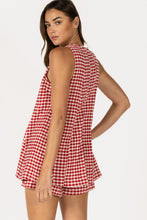 Load image into Gallery viewer, NEWEST ARRIVAL Red Gingham Layered Romper
