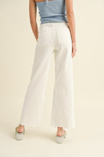 Load image into Gallery viewer, NEWEST ARRIVAL Cream High Rise Crop Denim Jeans
