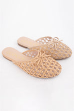Load image into Gallery viewer, NEWEST ARRIVAL Woven Raffia Mule Flats
