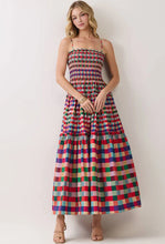 Load image into Gallery viewer, NEWEST ARRIVAL Multi Bold Plaid Ankle Length Dress
