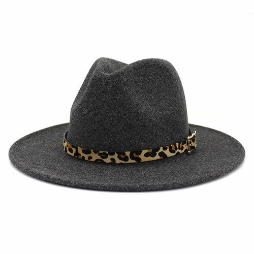 Dark Gray Small Brim Hat